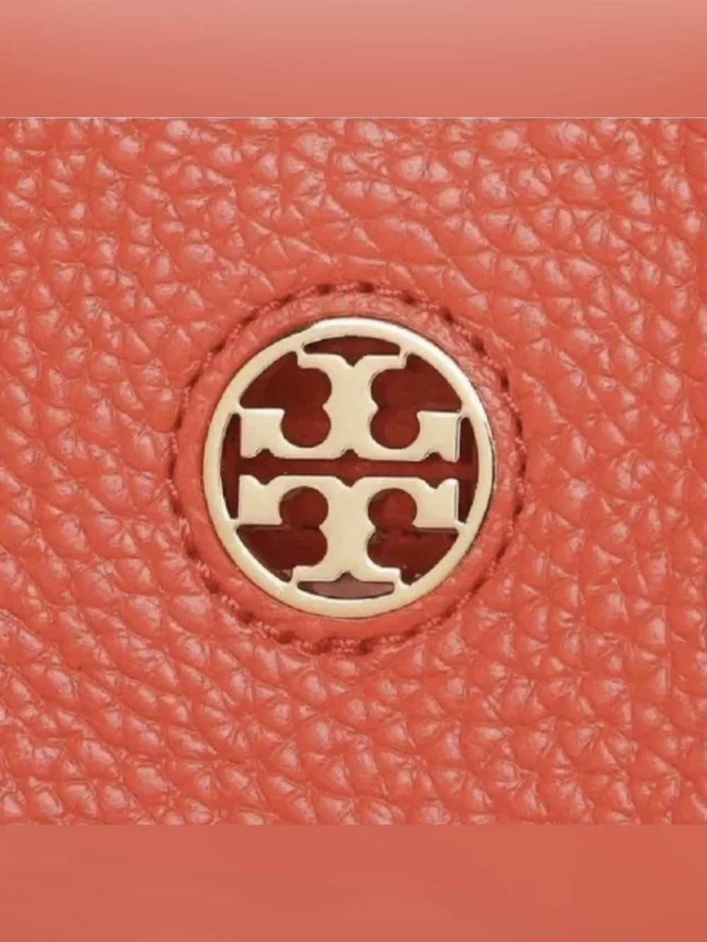 Tory Burch Brody Liberty Tangerine Leather Tote